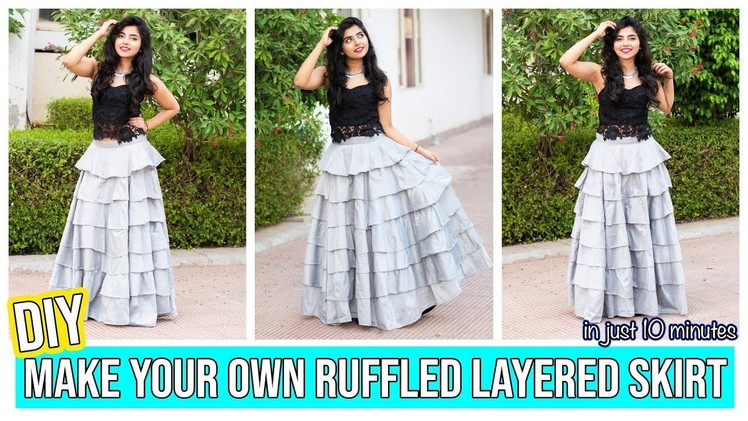DIY: Make Your Own Ruffled Layer Skirt In Just 10 Minutes