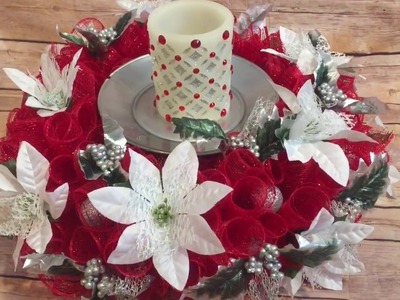 Dollar Tree Christmas Crafts: Dollar Tree Christmas Centerpiece From A Plastic Spiderweb Bowl