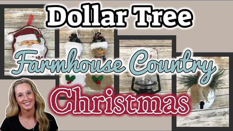 Dollar Tree FARMHOUSE COUNTRY Christmas Finds | KB Creations