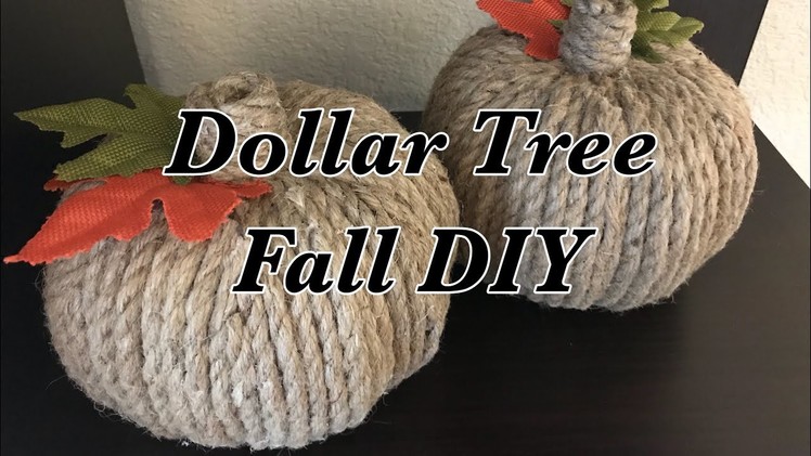 Dollar Tree Farmhouse Fall Pumpkin Decor DIY