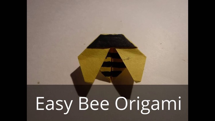 Easy Bee Origami