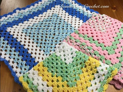 Easy Beginner Granny Square Baby Blanket, with Bonnie Barker