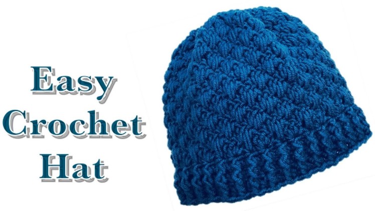 Easy crochet hat for boys and girls 4-5 years with Lily of The Valley crochet stitch #155