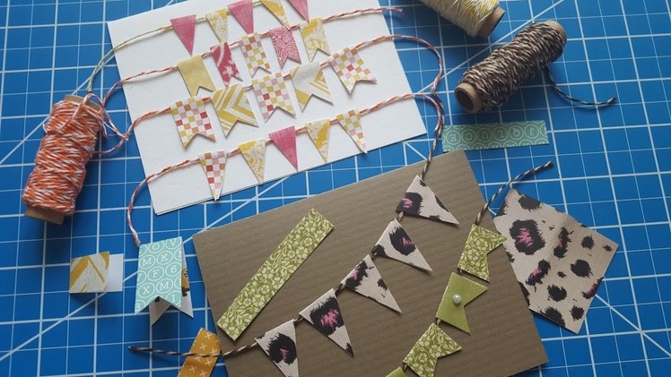 Easy Mini Banners | Use your Scraps