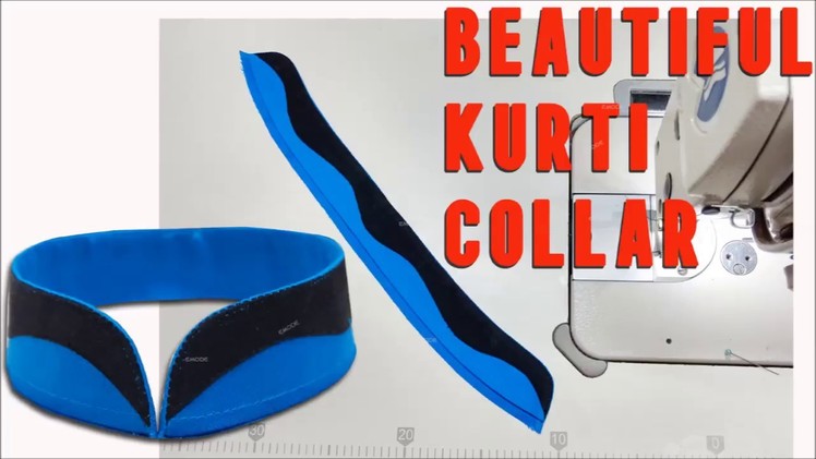 Fancy Kurti collar neck cutting and stitching