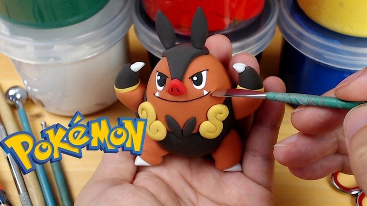 Flare Blitz! Sculpting Pignite from Pokemon easily in clay