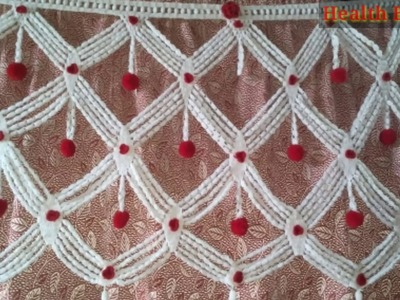 Gate Parda design |home decoration |hand craft |crochet door hanging |Woolen design |Woollen gate de