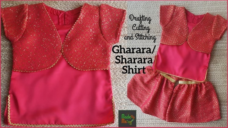 Gharara.Sharara Shirt( Designer Koti Dress) Drafting, Cutting and Stitching in Hindi.Urdu