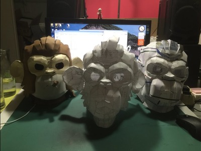 GTA 5 papercraft: Space monkey mask