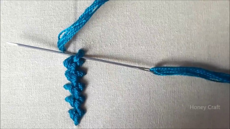 Hand Embroidery Braid stitch | Hand embroidery basic tutorial