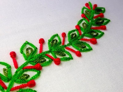 Hand Embroidery : Simple  embroidery tutorial .