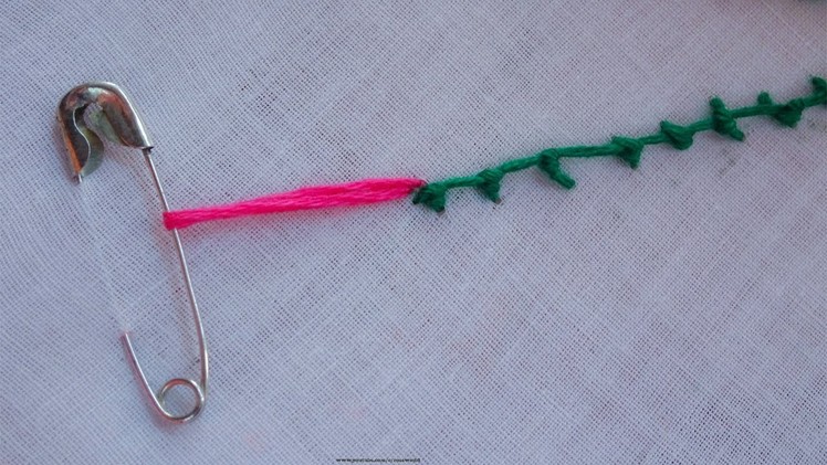 Hand Embroidery Tricks & tips | hand embroidery tassel using safety pin