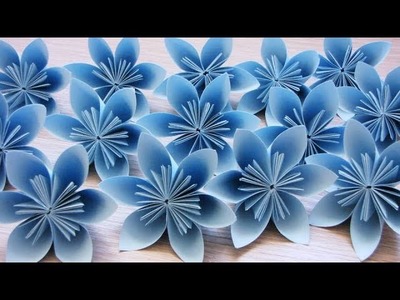 How to make a Kusudama Paper Flower. Easy origami Kusudama for beginners making.