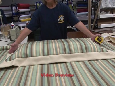 How to Make a Zippered Pillow Sham - Video Preview (Unlisted)