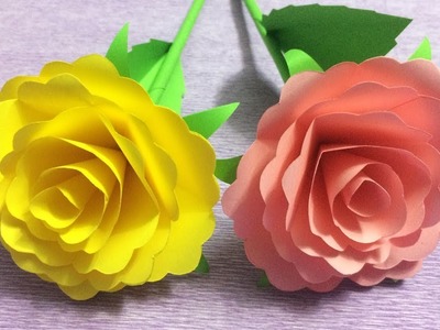How to Make Beautiful Flower with Paper - Making Paper Flowers Step by Step - DIY Paper Flowers #2