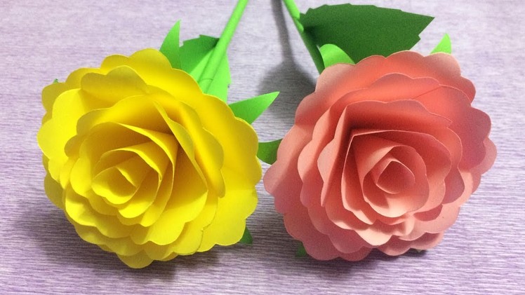 How to Make Beautiful Flower with Paper - Making Paper Flowers Step by Step - DIY Paper Flowers #2