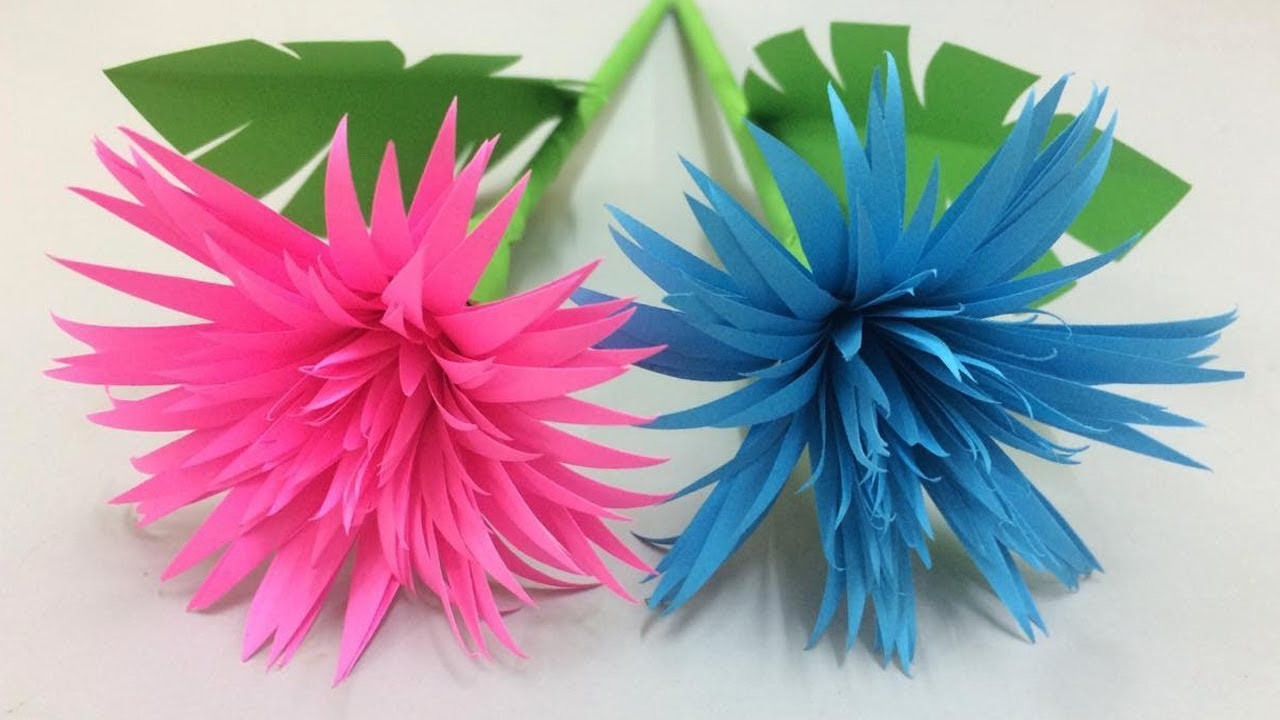 how-to-make-beautiful-flower-with-paper-making-paper-flowers-step-by