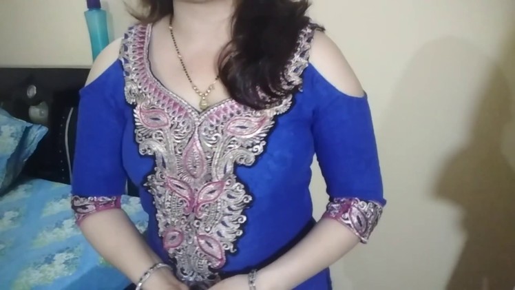 How to make cold sleeve shoulder in stitched Kurti by very easy method