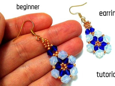 How to make earrings in 5 MINUTES. Cute DIY earrings. Beaded earrings