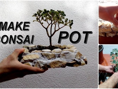 How to Make mini Bonsai Pot Very Easy