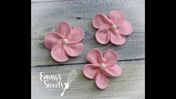 How to Make Royal Icing Apple Blossom Flowers by Emma's Sweets