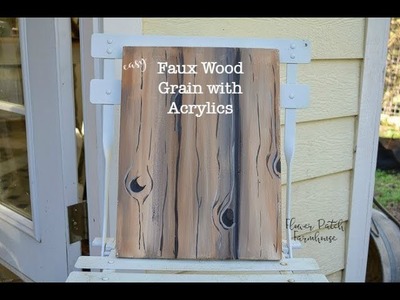 How to Paint Faux Wood Grain in Acrylics