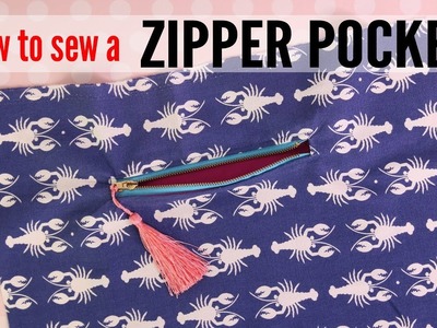 How to Sew a Zipper Pocket for Bags