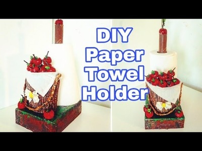Kitchen Paper Towel Holder | DIY | How to make a beautiful kitchen tissue holder :
