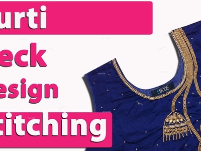 Kurti Neck design cutting and stitching.Aari Neck stitching Tips