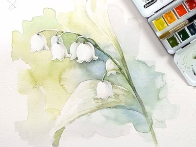Lily of the Valley Painting