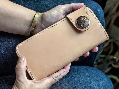 Making a Leather Long Wallet