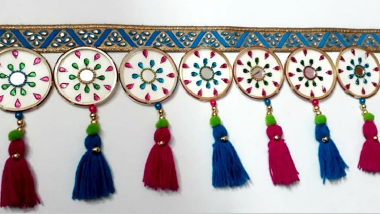 New Door Hanging.Bandhanwar decoration Ideas From Old Bangles | Door Hanging.toran making ideas