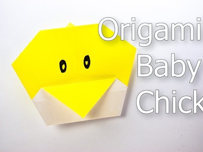 Origami a baby chick face