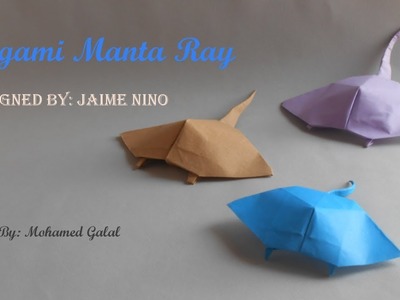 Origami Manta Ray Fish -(HD)