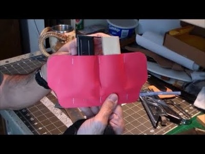 Part 1-6: Making the Pattern For a Leather Double Magazine Pouch