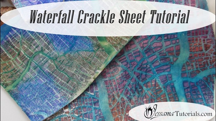 Polymer Clay Mixed Media: Waterfall Crackle Sheets Tutorial
