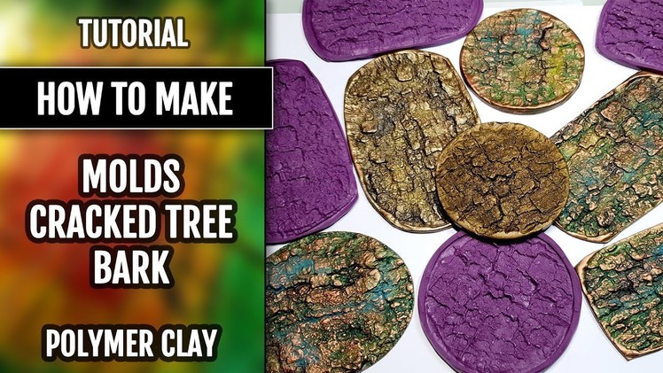 Quick Video: How to USE my handmade silicone "Cracked Tree Bark" Textures! Polymer clay!