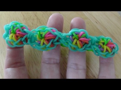 Rainbow Star Loom Bracelet by Kreative Krafts