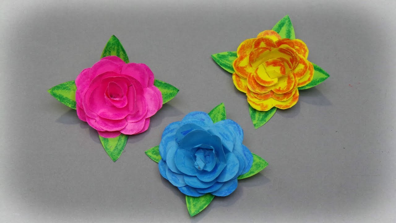 Tutorial - Paper Roses - DIY easy paper flowers