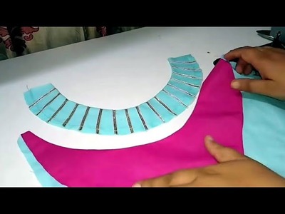 Very Creative and unique Kurti neck design Cutting and Stitching