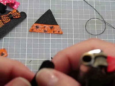 Witch's Hat Ribbon Sculpture Hair Clip Tutorial