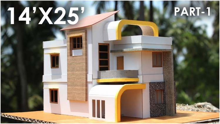 14X25 BUILDING MODEL | North facing | simple elevation | P1