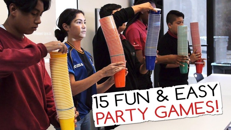 15 Fun & Easy Party Games For Kids (And Adults!) | Minute to Win It Party