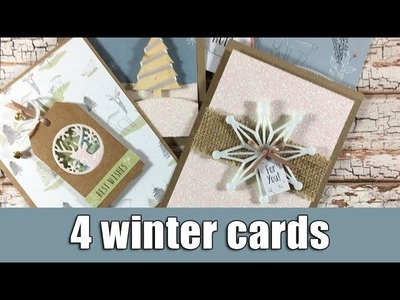 4 winter cards | "Love from Lizi" November card kit