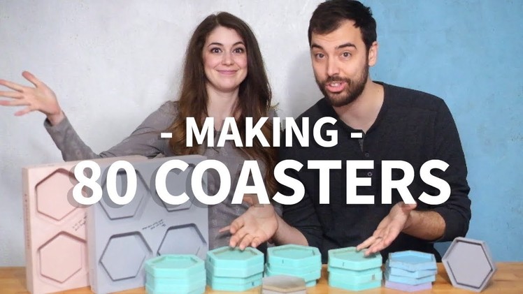 80 Concrete Coasters ???? 16 Silicone Molds ???? 8 CNC Master Models