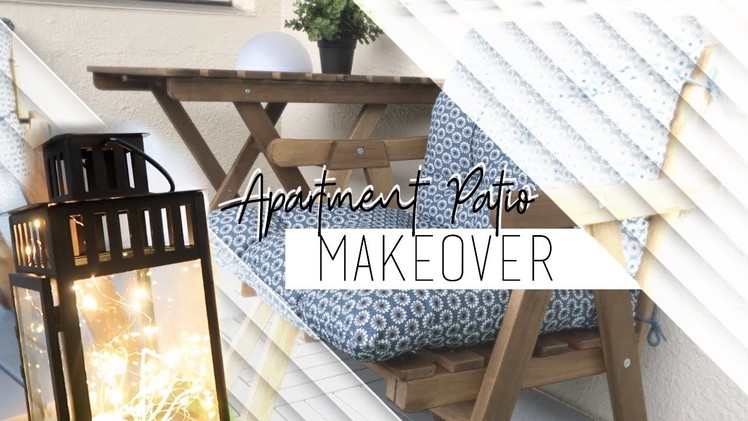 AFFORDABLE Apartment Patio Makeover BEFORE & AFTER | On a BUDGET: IKEA style
