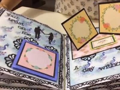 Anniversary Scrapbook ideas.Handmade romantic love scrapbook for hubby.for someone special 2018