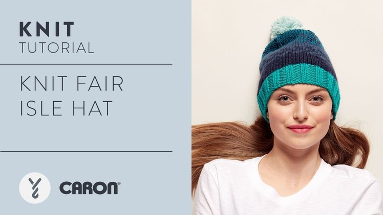 Caron x Pantone Fair Isle Knit Hat