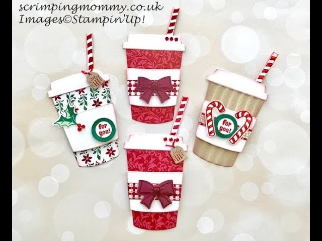 Christmas coffee cup embellies, Craft fair idea #100things