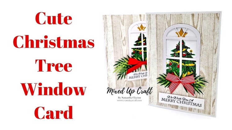 Christmas Tree Window Card